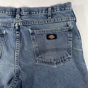 Dickies Carpenter Jeans 34x30 Relaxed Durable Blue Pant 100% Cotton Men Workwear